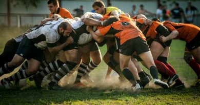 The Moscow rugby team is engaged in a challenging match against their opponents