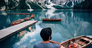 Lost in Tranquility: Embracing the majesty of mountains from the middle of sea