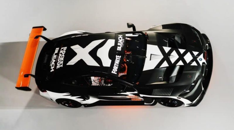 BMW M4 GT3 EVO from Fortnite and Rocket League Gets Real-Life Display with BLEACH Anime Livery
