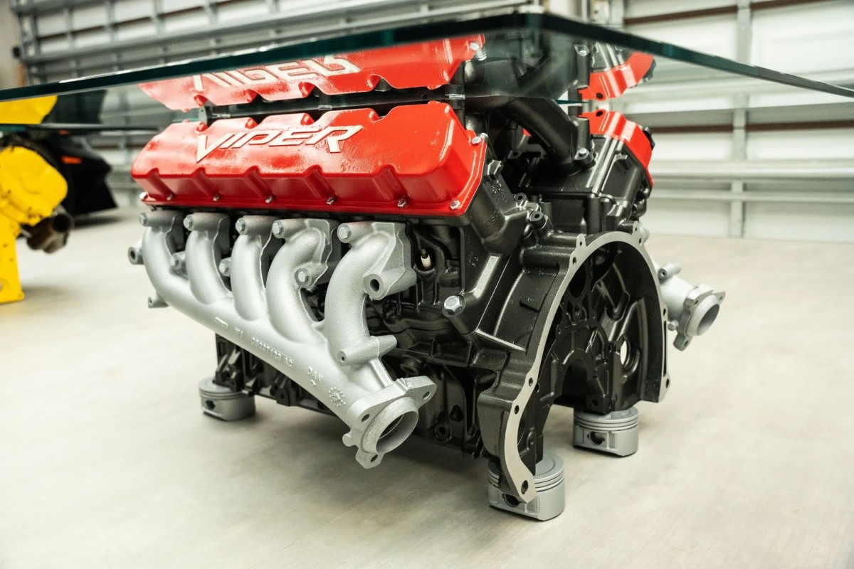 This Dodge Viper V10 Engine Has Been Turned Into a Coffee Table