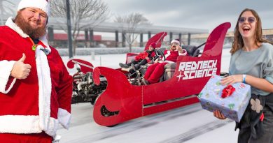 Westin Champlin Built a V8 Powered Sleigh to Deliver Presents! Santa Might Have Some Competition!