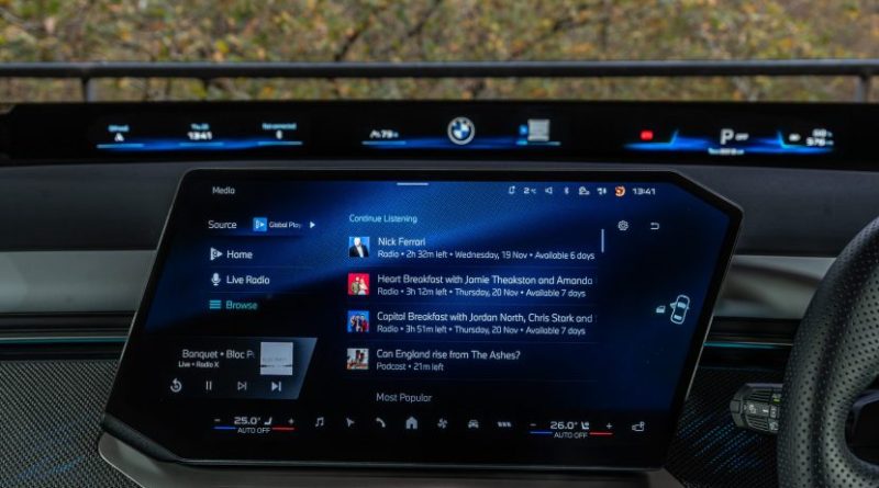 2026 BMW iX3 Gets Global Player In-Car Streaming App
