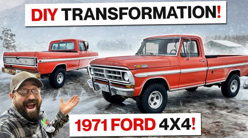 Budget Friendly 1971 Bumpside Ford F100 4WD Transformation! DIY Paint Revival And New Wheels And Tires!
