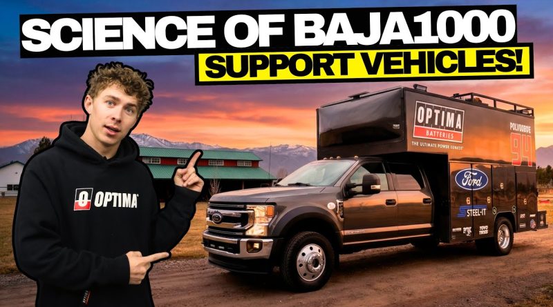 Desert Racing Tech: The SCIENCE Behind BAJA 1000 Support Vehicles! Check Out The Optima Batteries, Ford, Steel-It, Polvoorde Racing Support Rig.