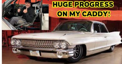 Finnegan’s Body-Dropped 1961 Caddy Coupe DeVille Got Custom Seats and More Rollcage Bars!