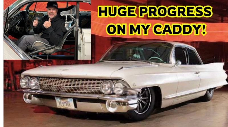 Finnegan’s Body-Dropped 1961 Caddy Coupe DeVille Got Custom Seats and More Rollcage Bars!