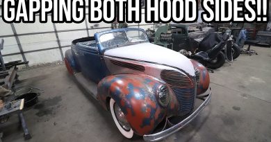Iron Trap Garage Sheet Metal Tech: Fixing Poorly Fitting Hood Sides For The Custom 1938 Ford Convertible With Some Nips And Tucks