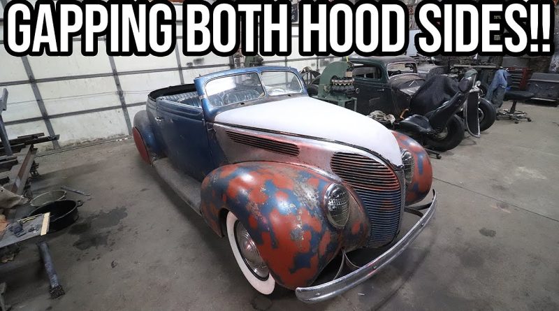 Iron Trap Garage Sheet Metal Tech: Fixing Poorly Fitting Hood Sides For The Custom 1938 Ford Convertible With Some Nips And Tucks