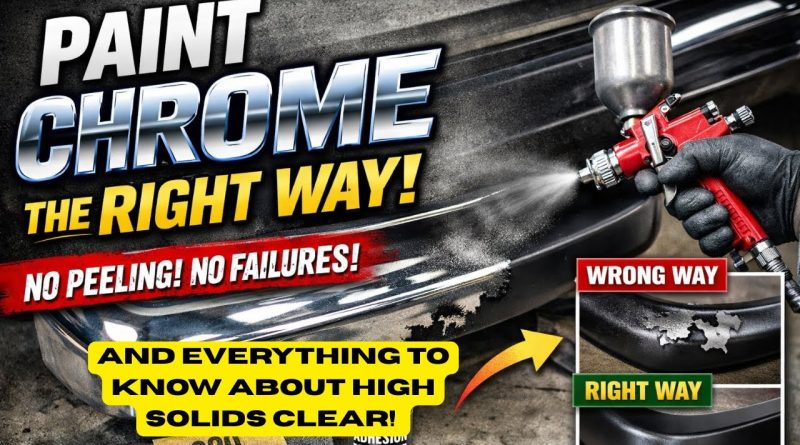 Paint and Body Tech: The RIGHT Way To Paint Chrome, So It Actually Lasts, Doesn’t Flake, And Looks Great