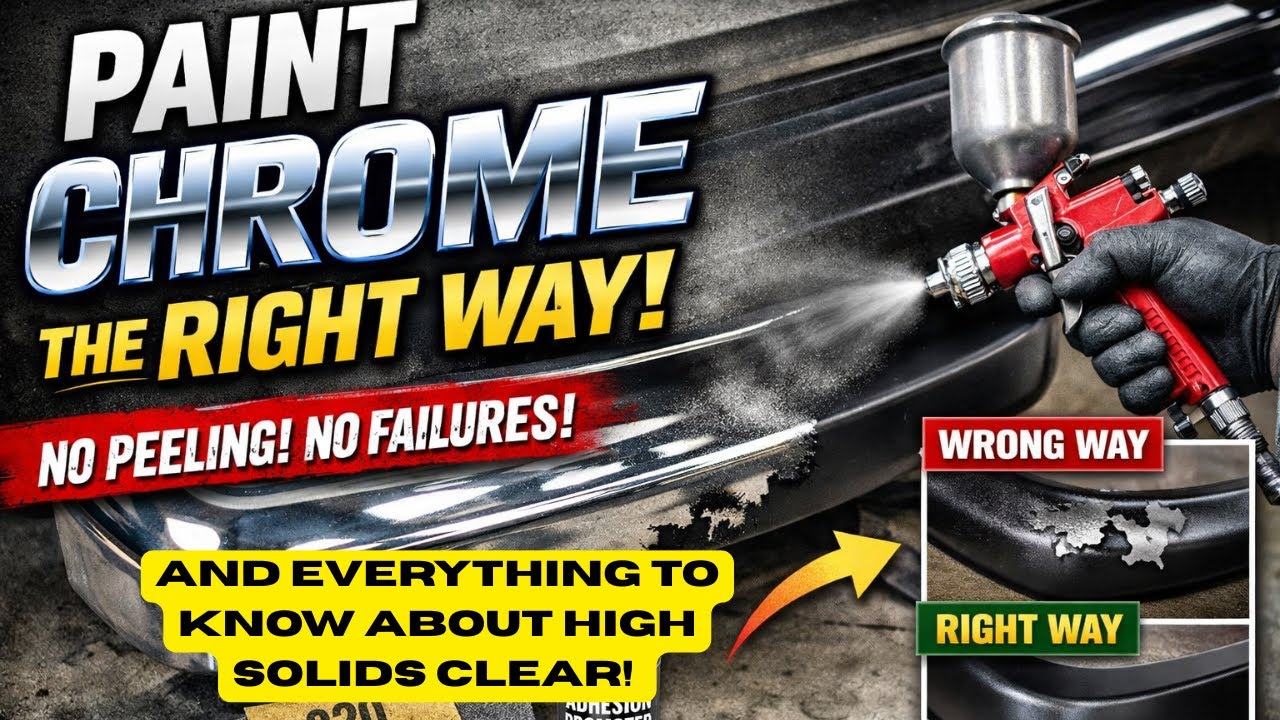 Paint and Body Tech: The RIGHT Way To Paint Chrome, So It Actually Lasts, Doesn’t Flake, And Looks Great