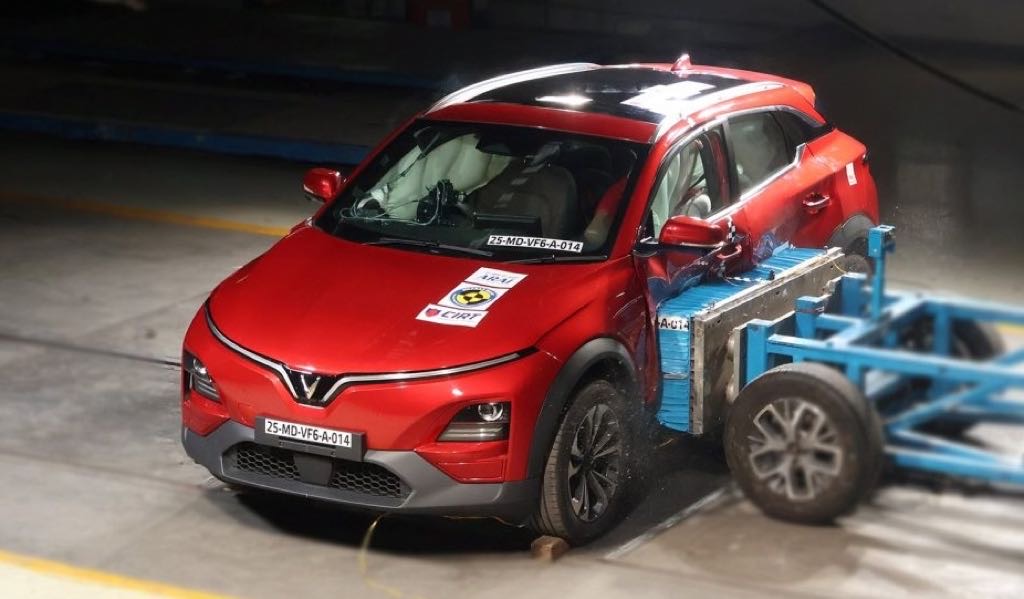 VinFast VF6 Gets 5 Star Bharat NCAP Crash Test Safety Rating